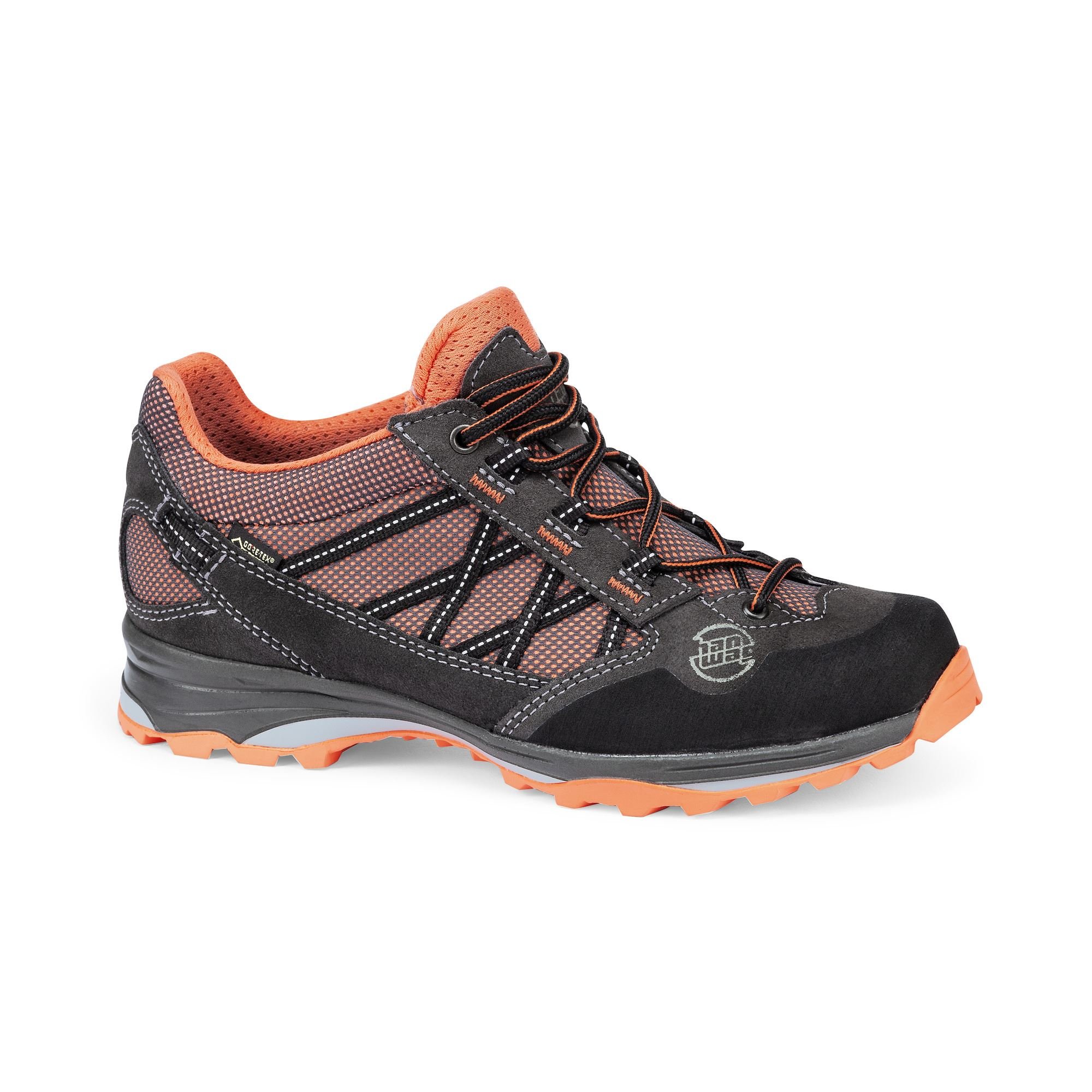 Hanwag Women's Belorado II Low GTX Hiking Shoes Deep Grey/Orange ICKPE9013